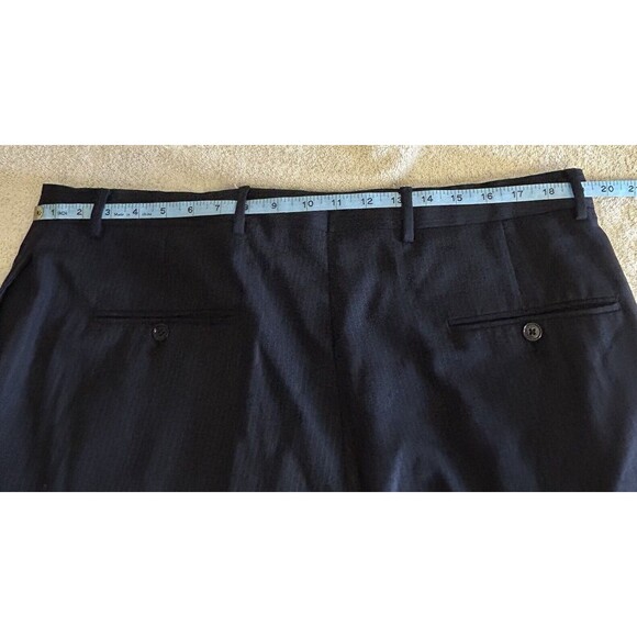 Joseph Abboud Super 120's Black 2 PC Suit 44L/W38 100% Wool USA Made Pant 38x30 - Picture 12 of 13